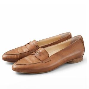 Paul Green Leather Loafers – Size 3 (US 5–5.5) – Cognac Brown